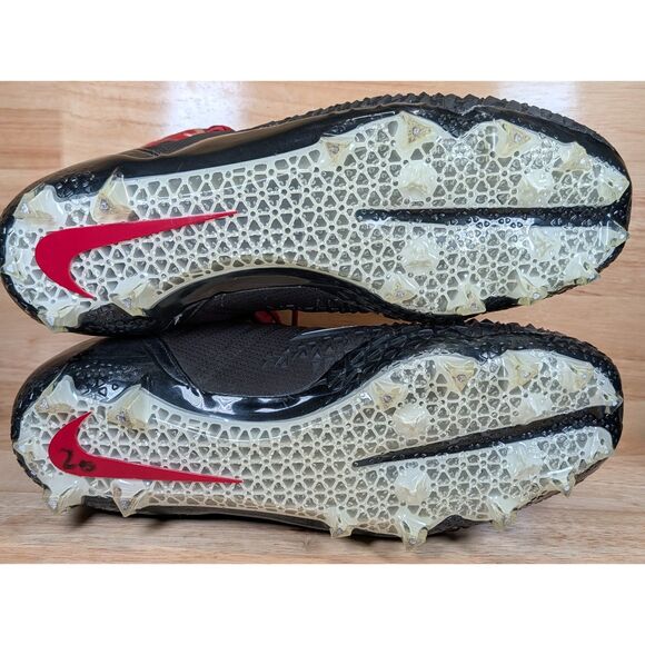 Nike Alpha Menace Elite 2 Football Cleats Black Red Size 14.5 AJ6605-010 - Picture 11 of 11